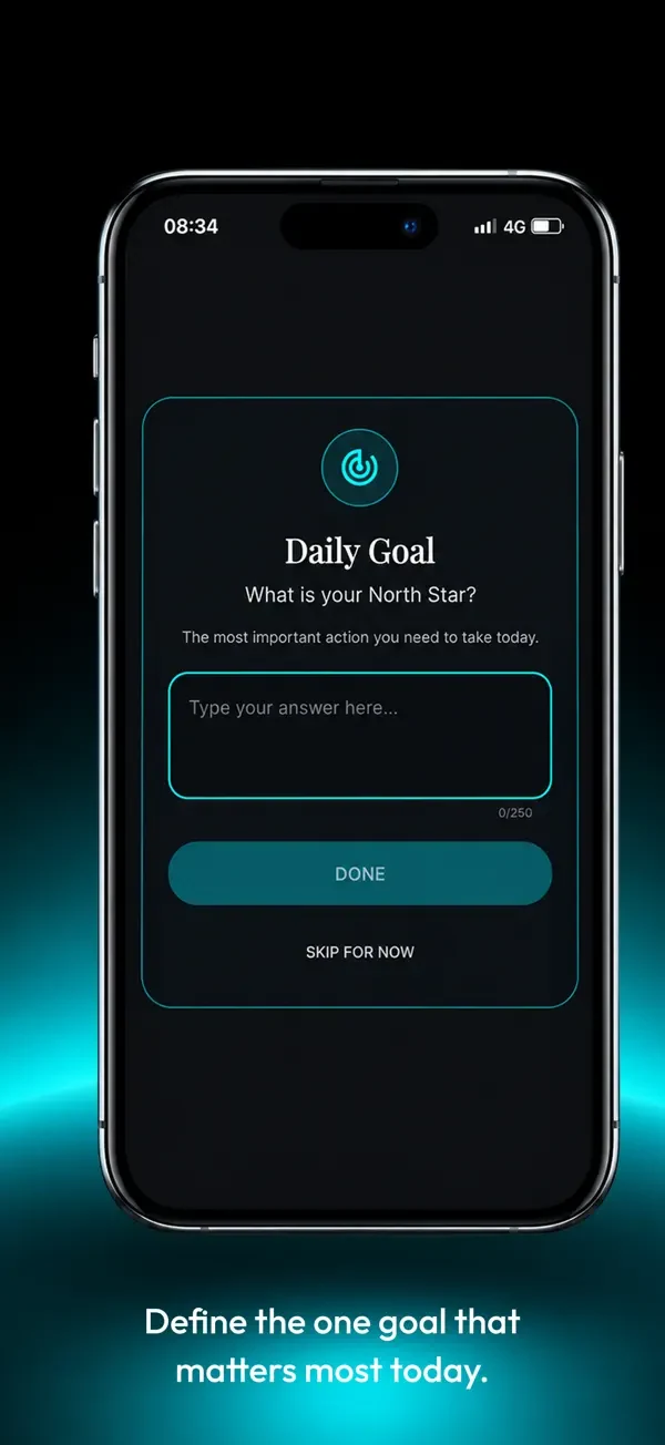 Current App Store screenshot: choose your Daily Goal and North Star